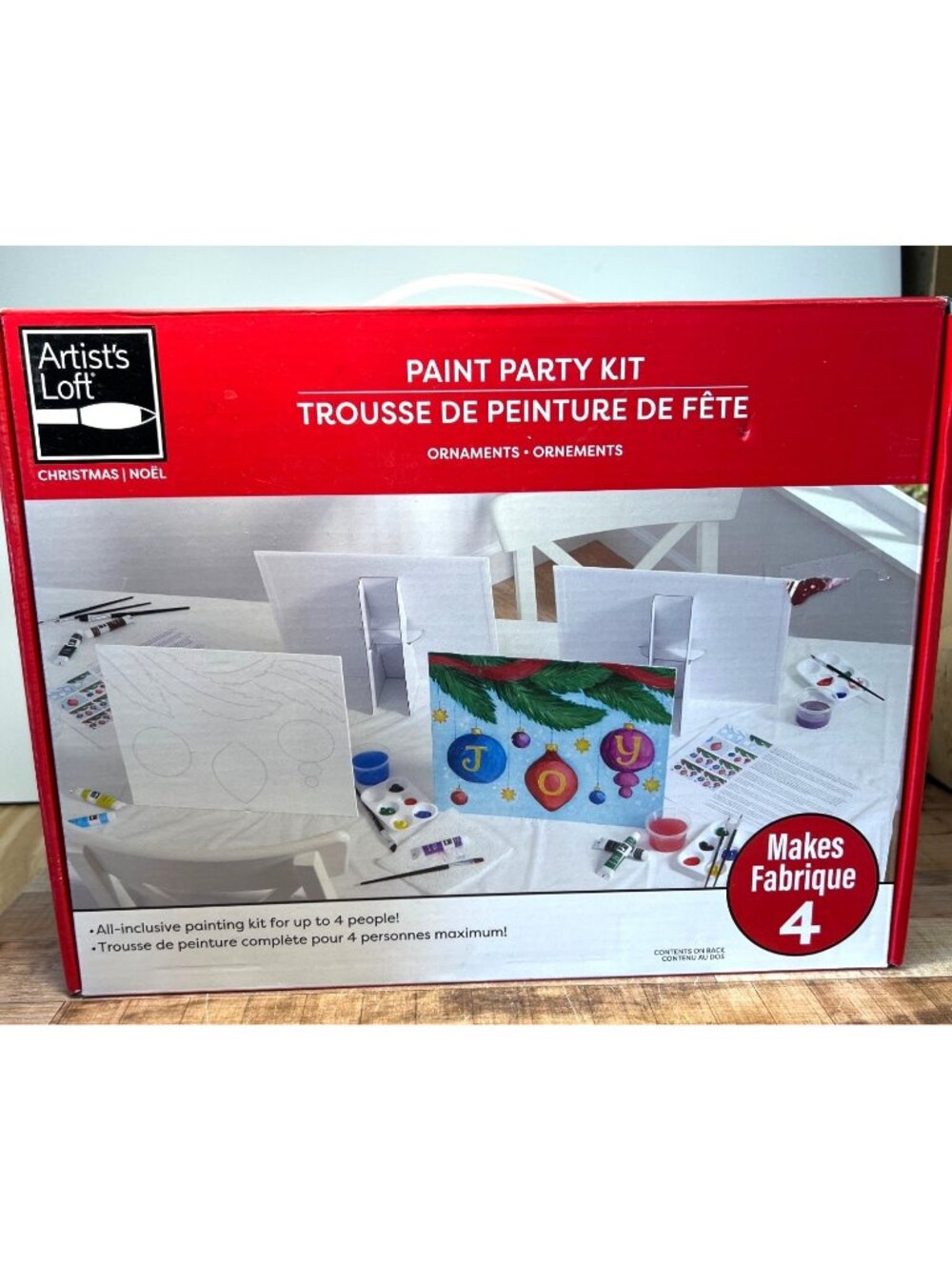 Artists Loft Paint Party Kit For Christmas Canvas Designs All-Inclusive